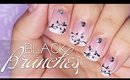 REMAKE: Black Branches nail art