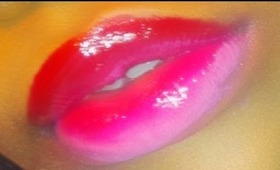 Pink & Red  ❤ Ombré Lips