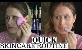 MY QUICK MORNING SKINCARE ROUTINE IF I'M SHORT FOR TIME!