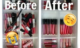 Decluttering & Organizing My Makeup Collection Vlog 💋 Part 1: Lips