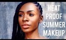 NO FOUNDATION!  ☀️ Heat Proof Summer Makeup for Oily Skin ▸ VICKYLOGAN