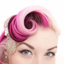Pink swirl hair