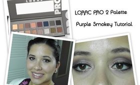 LORAC PRO 2 Smokey Purple Tutorial