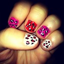 leopard nails<3