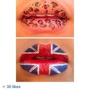 lip arts! leopard and england flag 