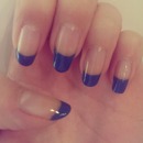 Blue French Tips :)