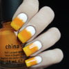 Candy Corn Gradient Nails