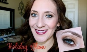 Gold Holiday Look w/ Smashbox Full Exposure Palette