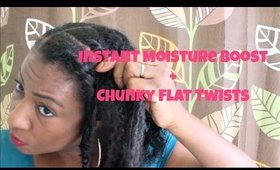 Instant Moisture Boost + Chunky Flat Twisting Fine Natural Hair