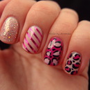 Pink Skittle Manicure