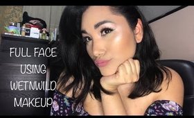 FULL FACE USING WETNWILD MAKEUP - GET READY WITH ME
