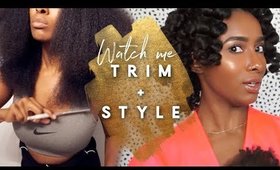 Watch Me TRIM & STYLE My Natural Hair