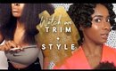 Watch Me TRIM & STYLE My Natural Hair