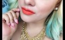 Cut crease Orange Lipstick tutorial