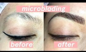 Microblading Before and After! First Time Procedure Experience + HONEST Review