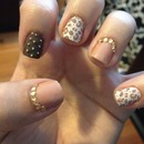 Fall cheetah nail design inspired by Kirakiranail k.