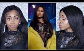 Nicki Minaj 'No Frauds' Sleek Straight Long Hair (start to finish) ☆ Evawigs