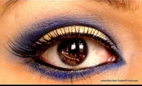 Bollywood Makeup, Indian Bridal, Blue Gold  Trendy Eye Makeup Of Bollywood Beauties SuperPrincessjo