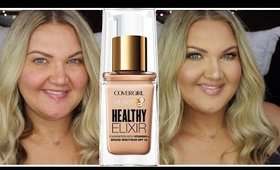 NEW COVERGIRL VITALIST HEALTHY ELIXIR FOUNDATION | DEMO + REVIEW