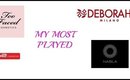 MY MOST PLAYED DELL'ULTIMO PERIODO