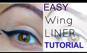 HOW TO GET A Winged liner. Great for beginners / PERFECT WING LINER