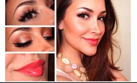 Makeup Tutorial: Winged Liner & Soft Coral Lips