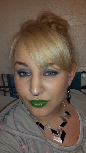 Graftobian green lipstick. 