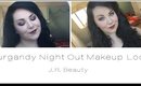 I BURGUNDY NIGHT OUT MAKEUP LOOK I J.R. BEAUTY I