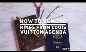 How to Remove the rings from LV Agenda