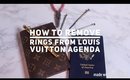 How to Remove the rings from LV Agenda