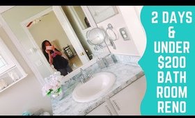 Guest Bathroom Renovation: Less than $150 in 2 days! | Easy DIY | bathroom decorating ideas