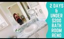 Guest Bathroom Renovation: Less than $150 in 2 days! | Easy DIY | bathroom decorating ideas