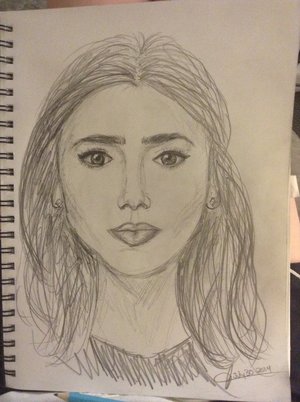 Inspired by Lily Collins :)