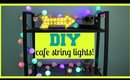 DIY Colorful Cafe String Lights Room Decor Tutorial!