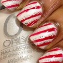 Candy Cane nails