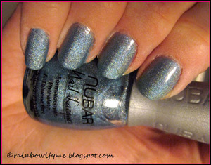 Here is Nubar's Absolute - a blue holographic.
Read more about it on my blog here: 
http://rainbowifyme.blogspot.com/2011/11/nubar-absolute.html