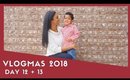 VLOGMAS DAY 12&13: MOM LIFE, CHRISTMAS PICTURES, VISITING SANTA | ADRIANA LATELY