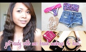 GET READY W/ ME: beach makeup & hair (with outfits)! - Charmaine Manansala