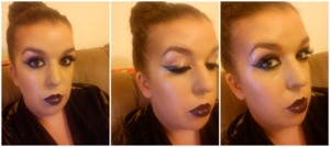 Glossy makeup look for a competition entry to win a full year placement in makeup college