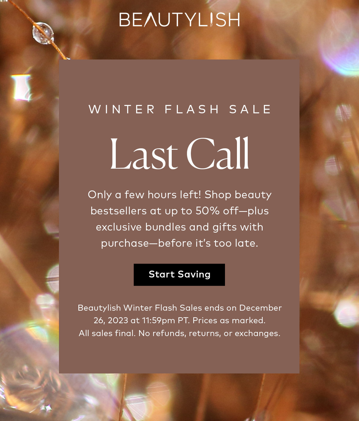 Last chance to shop the 2023 Beautylish Winter Flash Sale!