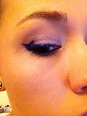 Eyeliner smudged in crease but kinda fixed it lol