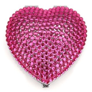 Sigma Makeup Heart Shaped Mirror - Pink Fre