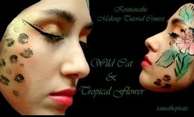 Kristianathe's Fashion-Inspired Makeup Contest Entry Wild Cat & Tropical Flower