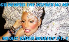 BEHIND THE SCENES VIDEO- CREATING AVANTE GARDE BEAUTY MAKEUP FOR MUSIC VIDEOS- mathias4makeup