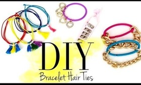 DIY Cute Bracelet Hair Ties {EASY} by ANNEORSHINE
