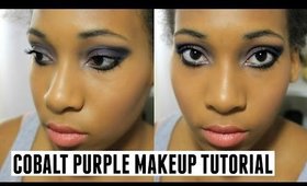 Cobalt Purple Glam Fall Makeup Tutorial