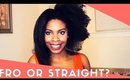 Straightening Brush Results-Natural Hair