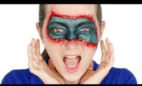 Snake Skin Mask SFX Makeup Tutorial / HalloweenXTRA 30