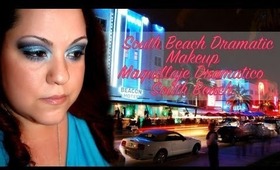 South Beach At Night Blue Dramatic Cut Crease - South Beach De Noche Look Dramatico En Azul