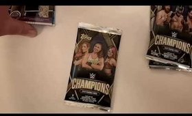 Opening *NEW* Topps WWE Champions Booster Trading Card Packs